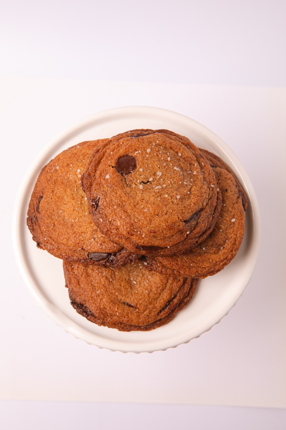 Overhead view of a Chippies cookie